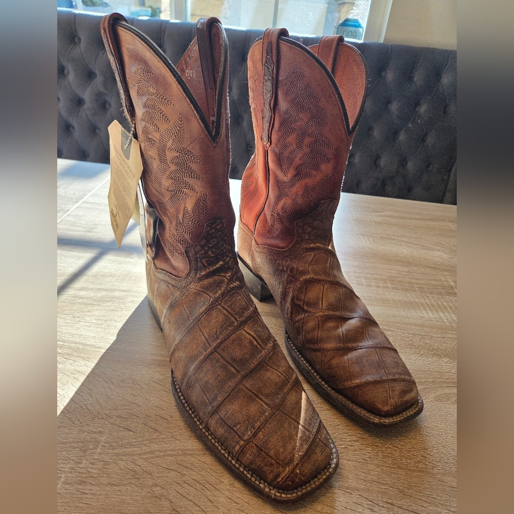 Dan Post CAIMAN boots Size 10 Extra WIDE.